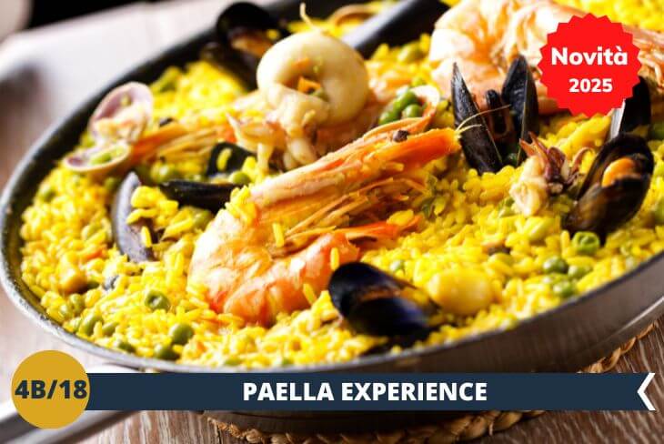 A seguire un’imperdibile Paella Experience vi attende: un'esperienza gastronomica unica per vivere il vero spirito della PAELLA NIGHT tra sapori autentici e nuove amicizie!