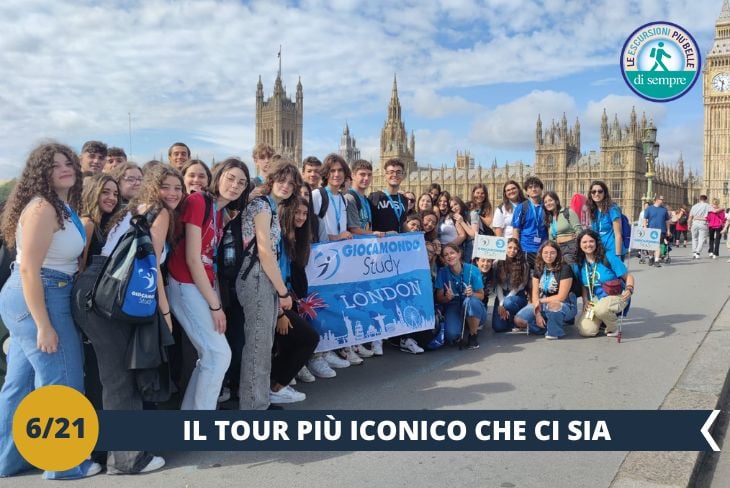 Preparatevi per un walking tour che vi farà battere il cuore nel centro di Londra! Partiamo dal London Eye, la ruota panoramica alta 135 metri che domina il Tamigi e regala viste incredibili sulla città. Proseguiremo verso il Palazzo del Parlamento, un’imponente meraviglia gotica che ospita la politica britannica e il Big Ben, la campana più famosa del mondo. Attraverseremo il quartiere di Westminster per ammirare l’Abbazia, un’icona di storia e magnificenza dove i sovrani britannici vengono incoronati da quasi 1000 anni. E concluderemo davanti a Buckingham Palace, simbolo della monarchia inglese, con la sua facciata imponente e i famosi giardini reali. Questo tour è un mix di storia, cultura e bellezza che ti farà innamorare di Londra! (Escursione mezza giornata)