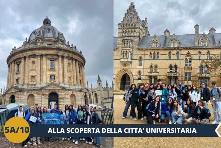 ESCURSIONE DI INTERA GIORNATA: Oxford ci incanterà con i suoi simboli più celebri, come la maestosa Radcliffe Camera, una biblioteca circolare che rappresenta il cuore del sapere accademico e una delle strutture più fotografate d’Inghilterra. Proseguiremo il nostro tour passeggiando tra le strade acciottolate del centro storico, fiancheggiate da facciate medievali e rinascimentali che raccontano secoli di storia. Scopriremo gli esterni della Bodleian Library, uno dei complessi bibliotecari più antichi e importanti del mondo, e ci lasceremo ispirare dall’atmosfera accademica unica di questa città leggendaria. Un tuffo nel cuore della conoscenza che non smetterà di stupirci.