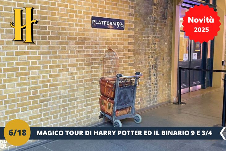 NOVITA’ 2025! Preparatevi per una magica escursione nel cuore di Londra dedicata ai fan di Harry Potter! Inizieremo con un emozionante tour dei luoghi iconici della saga, esplorando alcune delle strade e piazze iconicge, come i vicoli che hanno ispirato Diagon Alley. Proseguiremo verso la stazione di King’s Cross, dove ci attende il leggendario Binario 9 ¾: una tappa imperdibile per scattare una foto con il famoso carrello che attraversa il muro! Infine, avrete la possibilità di visitare il negozio ufficiale di Harry Potter, dove potrete trovare gadget magici e souvenir unici per rivivere questa fantastica esperienza. (Escursione mezza giornata)