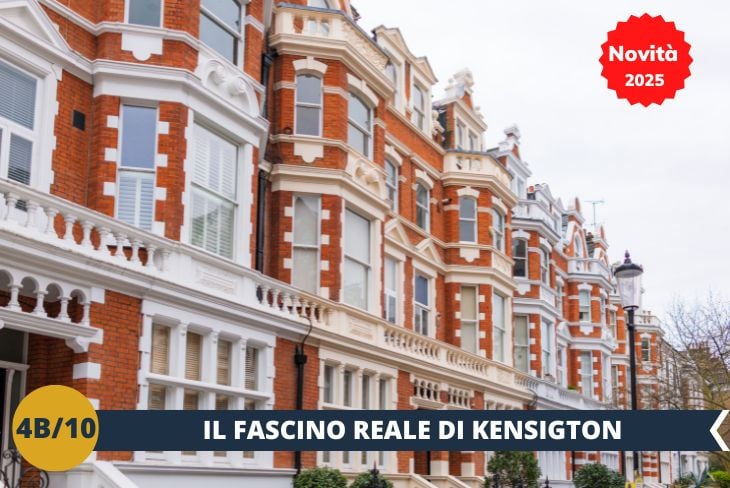 Dopo un’immersione nella natura e nella scienza, è il momento di scoprire il fascino reale del quartiere di Kensington. Passeggeremo tra i magnifici giardini di Kensington, un’oasi di pace nel cuore della città, e ci avvicineremo al celebre Kensington Palace, residenza ufficiale di molti reali britannici, tra cui la Principessa Diana. Lo sapevate che qui hanno vissuto anche il Principe William e Kate? Il quartiere è un mix perfetto di storia, cultura e charme moderno, con eleganti caffetterie e boutique di lusso che lo rendono un posto perfetto per rilassarsi e ammirare la bellezza londinese.