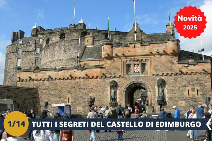 NOVITA’ 2025! Visita al Castello di Edimburgo (INGRESSO INCLUSO). Questa storica fortezza, situata su una rupe vulcanica chiamata Castle Rock, si erge a 135 metri sul livello del mare e offre una vista spettacolare su tutta la città. Un tempo residenza dei monarchi scozzesi, oggi il castello è un museo che racconta la ricca storia del paese. Tra le sue mura troveremo i Gioielli della Corona scozzese, antiche prigioni, musei militari e molto altro. Il castello non è solo un luogo ricco di storia, ma anche fonte di ispirazione per molte storie fantastiche, come quelle di Harry Potter, che ha preso spunto dall'atmosfera misteriosa e dalle architetture di questo magnifico edificio. Un'esperienza imperdibile per chi vuole immergersi nella storia e nel fascino della Scozia. (escursione mezza giornata)