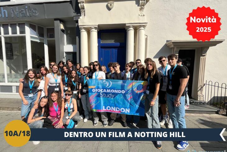 NOVITA’ 2025! ESCURSIONE DI INTERA GIORNATA: Esploreremo le strade colorate di Notting Hill, uno dei quartieri più iconici di Londra, famoso per il suo mercato e le sue atmosfere da film. Passeggeremo tra le bancarelle di Portobello Road Market, scoprendo oggetti d’epoca, moda e artigianato unico.