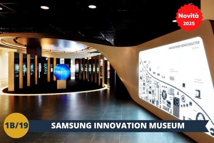 Ma l’avventura non finisce qui! Visiteremo il Samsung Innovation Museum (INGRESSO INCLUSO), un luogo all'avanguardia che celebra l’evoluzione della tecnologia e il contributo della Corea al progresso mondiale. Esploreremo come Samsung ha trasformato le nostre vite attraverso invenzioni straordinarie, dagli elettrodomestici ai dispositivi mobili, e scopriremo le visioni per il futuro dell’innovazione. Un’escursione che unisce natura, storia e tecnologia: preparatevi a lasciarvi ispirare!