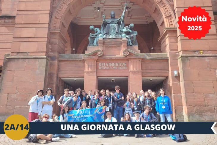 NOVITA’ 2025! ESCURSIONE DI INTERA GIORNATA: Iniziamo la nostra giornata a Glasgow con una visita al Kelvingrove Art Gallery and Museum, uno dei musei più amati della città. Situato in un'imponente struttura neogotica, il museo ospita una vasta collezione di arte, storia naturale e cultura, con ben 22 gallerie da esplorare. Un'esperienza immersiva tra opere d'arte straordinarie e affascinanti esposizioni che ci faranno scoprire la ricca eredità culturale di Glasgow.